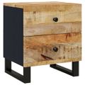 vidaXL Nočné stolíky 2 ks 40x33x46 cm masívne mangovníkové drevo