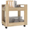 vidaXL Stolový vozík dub sonoma 60x45x60 cm spracované drevo
