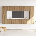 VidaXL 8 dielna súprava nástennej TV skrinky Artisan Oak