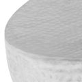 vidaXL Konferenčný stolík strieborný 100x50x28 cm hliníkový tepaný