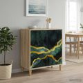 vidaXL Servírovacia skriňa WIJHE Sonoma 69 x 33 x 75 cm