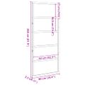 vidaXL Dvere do stodoly voskovohnedé 90x208 cm masívna borovica