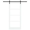 vidaXL Posuvné dvere ORKDAL Biela a čierna 93 x 211 cm