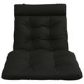 vidaXL Vankúš na ležadlo VIANEN 100% polyester Čierna 200 x 70 x 8 cm