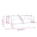 vidaXL Ergonomický penový matrac pre psa tmavomodrý 88x65cm umelá koža