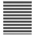 vidaXL Zebra roleta čierna 120x150 cm šírka látky 115,9cm polyester
