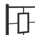 vidaXL Kovové náhradné čelo postele čierne 80 cm
