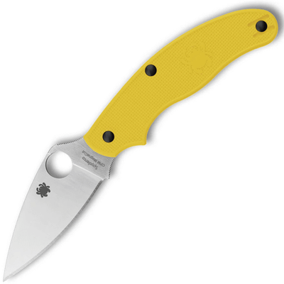 Spyderco C94PYL UK Penknife Salt Yellow vreckový nôž 7,6 cm, Satin, žltá, FRN