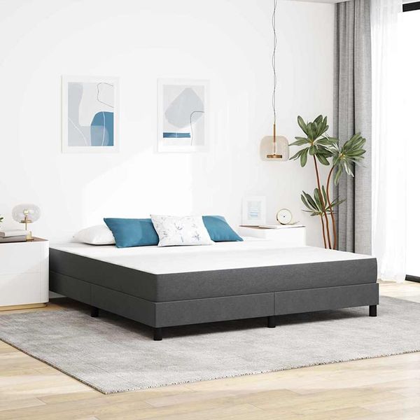 vidaXL Posteľná matrac s matracmi Sivá 180 x 200 cm látka