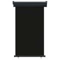 vidaXL Bočná markíza na balkón 100x250 cm, čierna