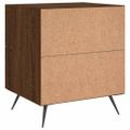vidaXL Nočný stolík hnedý dub 40x35x47,5 cm kompozitné drevo