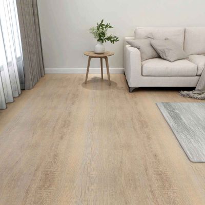 vidaXL Podlahové dosky 5,11 m² 55 pcs PVC Svetlo šedá, Tmavo hnedá