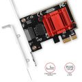 AXAGON PCEE-GIX, PCIe sieťová karta - 1x Gigabit Ethernet port (RJ-45), Intel i210AT, PXE, vrát. LP
