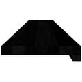 vidaXL Okenný parapet 2 ks hnedočierná 110x20x2 cm dubový masív