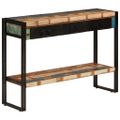 vidaXL Konzolový stolík 110x30x76 cm masívne recyklované drevo