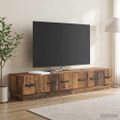 vidaXL TV skrinka Staré drevo 147 x 34,5 x 27 cm Kompozitné drevo