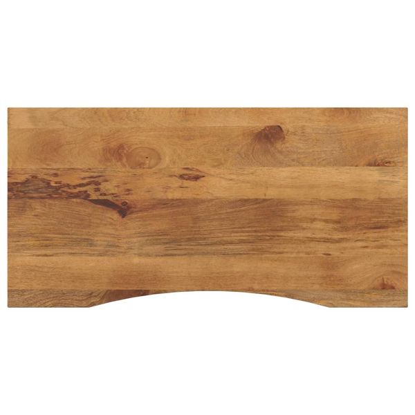 vidaXL Stolová doska so zakrivením 120x50x2,5 cm surový mangový masív
