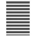 vidaXL Zebra roleta čierna 105x150 cm šírka látky 100,9cm polyester