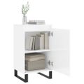 vidaXL Komoda vysoký lesk biela 40x35x70 cm kompozitné drevo