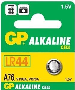 GP Alkalická Cell batéria A76 LR44 1.5V typ: GPA76, 1ks GP Alkalická Cell baterie A76 LR44 1.5V typ: GPA76, 1ks