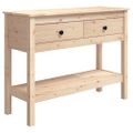 vidaXL Konzolový stolík 100x35x75 cm masívne borovicové drevo