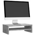 vidaXL Stojan na monitor, betónovo sivý 42x24x13 cm, kompozitné drevo