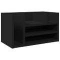 vidaXL Organizér na stôl čierny 44,5x24x25 cm kompozitné drevo