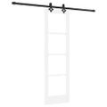 vidaXL Posuvné dvere ORKDAL 61 x 198,5 cm Biela a čierna