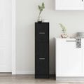 vidaXL Lekárenský kabinet Čierny dub 30 x 41 x 118 cm Kompozitné drevo
