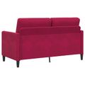 vidaXL Sofa s úložným priestorom Víno červené 152 x 78 x 87 cm