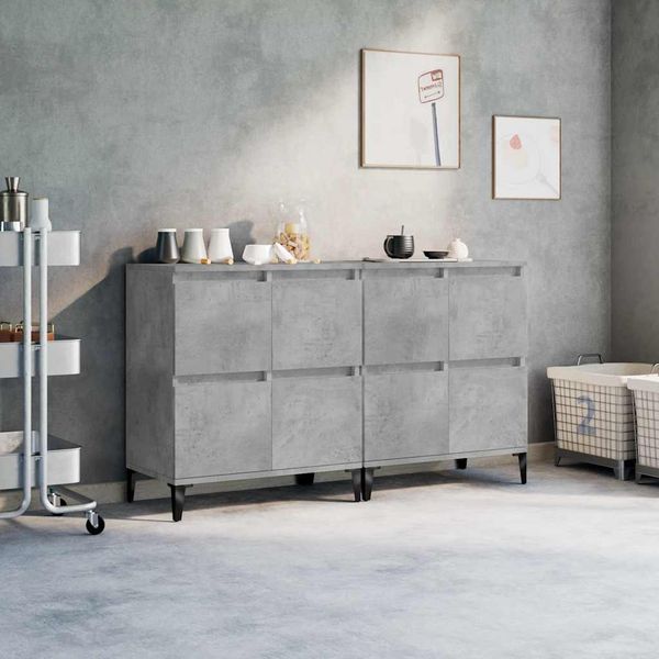vidaXL Komody 2 ks betónovo sivé 60x35x70 cm kompozitné drevo