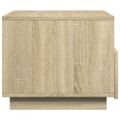 vidaXL Konferenčný stolík s LED svetlami dub sonoma 50x49x40 cm