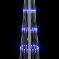 vidaXL LED vianočný stromček Modrá 51 x 51 x 190 cm Kov