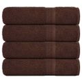 vidaXL Utierky na ruky FROGN 4 ks hnedé 50x100 cm 360 g/m²