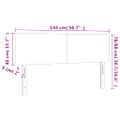vidaXL Čelá postele 2 ks biele 72x5x78/88 cm umelá koža