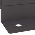 vidaXL Obrubník trávnika 50 ks 102 x 4 x 4 cm Oceľ Čierna