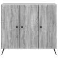 vidaXL Servírovacia skriňa Sivá sonoma 89 x 34,5 x 80 cm