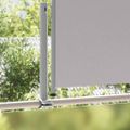 vidaXL Zaťahovacia bočná markíza na terasu 120x300 cm, sivá