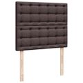 vidaXL Boxspring posteľ s matracom tmavohnedá 120x190 cm látka