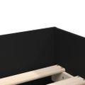 vidaXL Rám postele so zásuvkami čierny 75x190 cm malé jednolôžko
