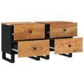 vidaXL Nočné stolíky 2 ks 40x33x46 cm akáciový masív