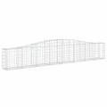vidaXL Oblúkový gabionový kôš 4 ks 400x30x60/80 cm pozinkované železo