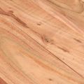 vidaXL Jedálenský stôl čierny 140x70x76 cm masívne akáciové drevo