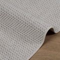 vidaXL Koberec do interiéru LUGO Krémová 120 x 120 cm Polyester