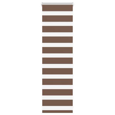 vidaXL Zebra roleta hnedá 50x100 cm šírka látky 45,9 cm polyester