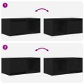 vidaXL TV stolíky 2 ks dub čierne 60x31x25,5 cm kompozitné drevo