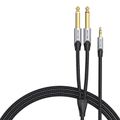 Audio kábel mini jack 3,5 mm na 2x jack 6,35 mm samec Vention BARHK 8 m