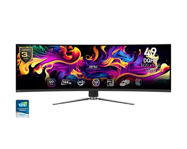 MSI MPG/491CQP-QD/49''/QD-OLED/DQHD/144Hz/0,03ms/Čierna/3R