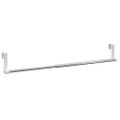 vidaXL Záclonové koľajnice 2 ks biele a strieborné 40-60 cm hliník