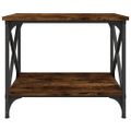 vidaXL Príručný stolík dymový dub 55x38x45 cm spracované drevo